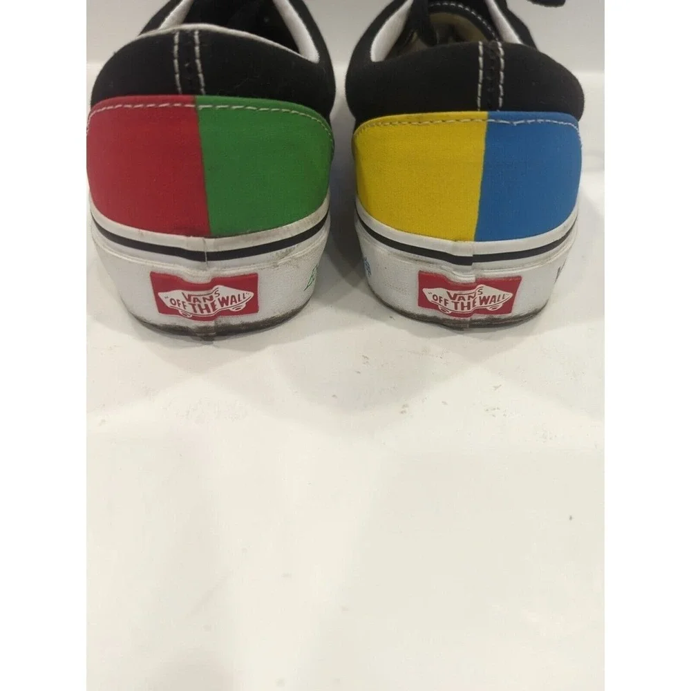 Vans Mens 7 Women's 8.5 Shoes Era (Vans Spirit)Multi/Tr Wht 72135